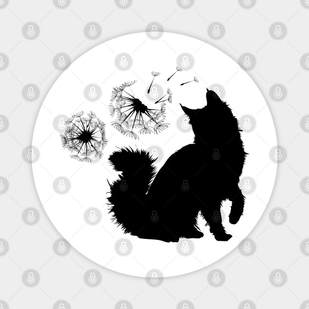 Sweet cat nice gift idea for cat lovers Magnet by Bianka